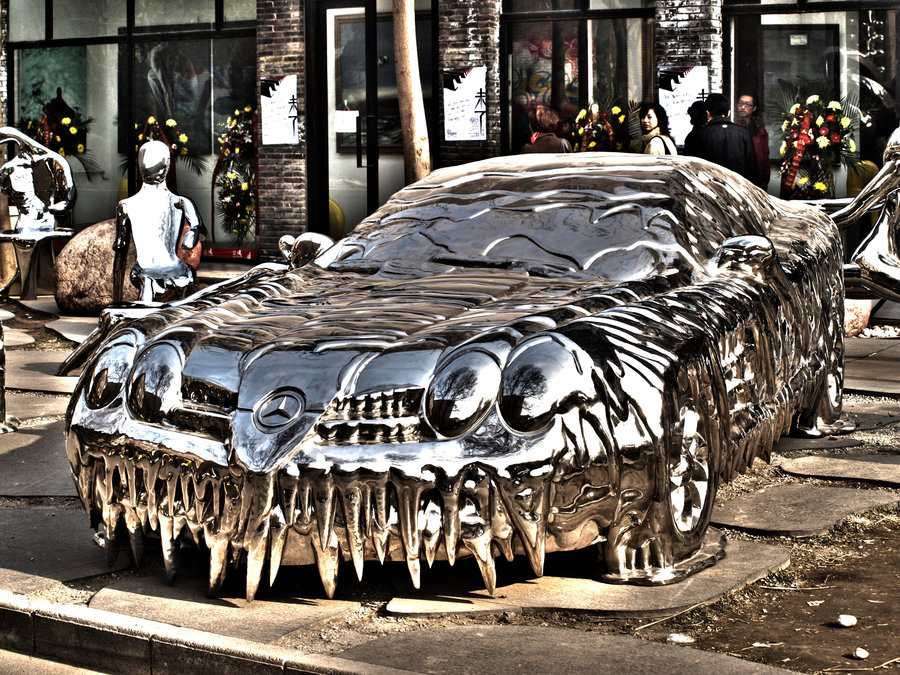 Scrapping a Mercedes CLK